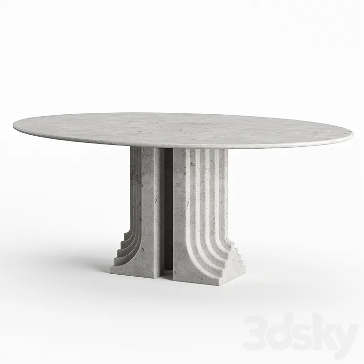 Samo Table by Carlo Scarpa 3DS Max Model