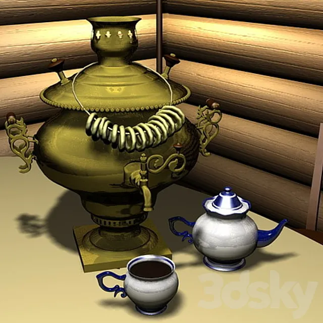 Samovar 3DS Max Model