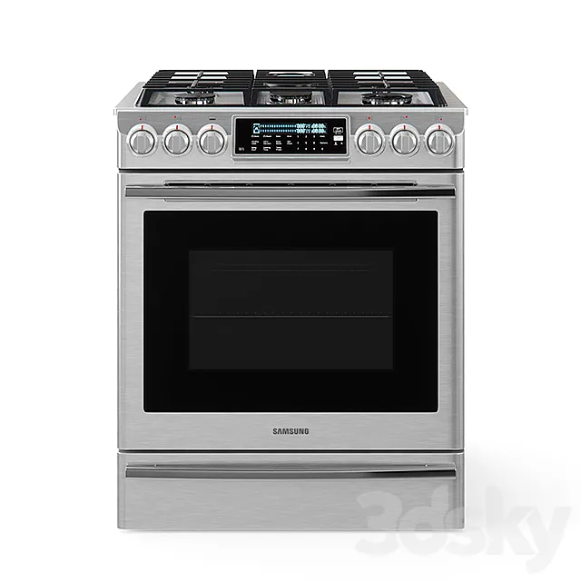 Samsung 5.8 Cu. Ft. Slide-In Gas Range 3DS Max Model