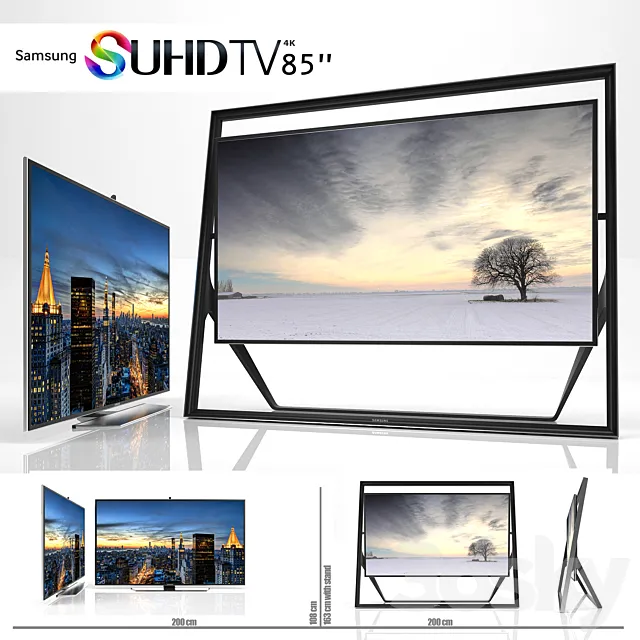 SAMSUNG 85 INCH UHD TV 3DSMax File