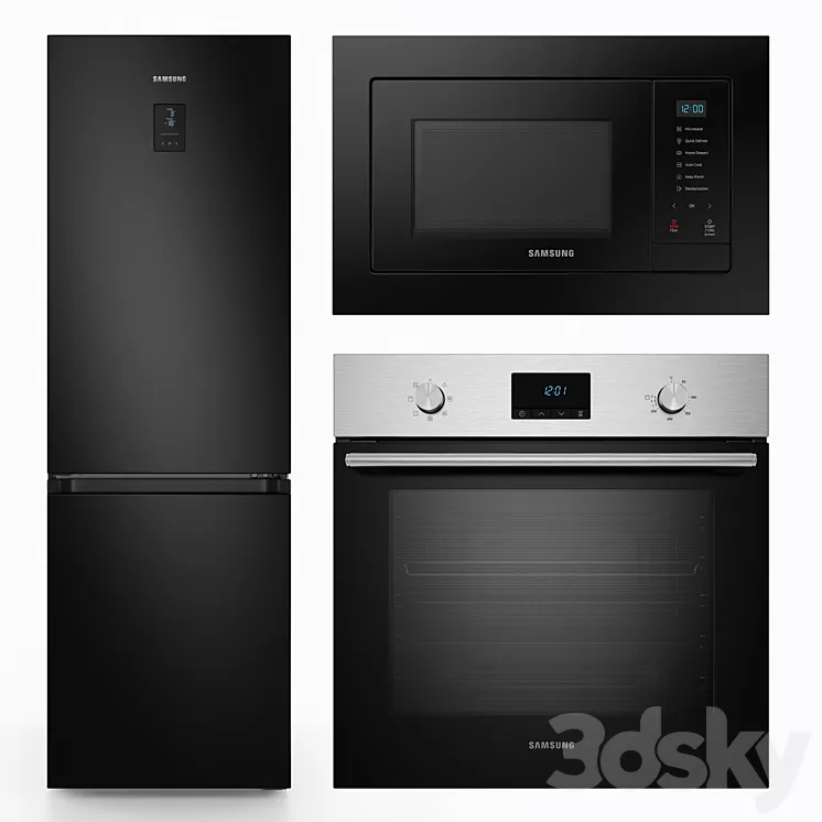 Samsung built-in kitchen appliances 3DS Max