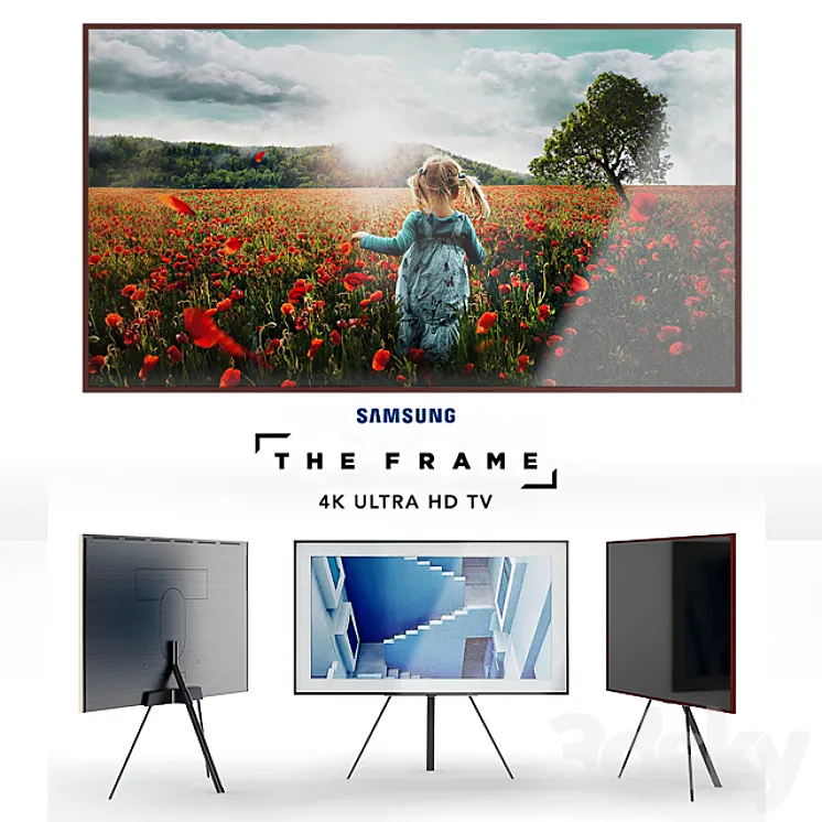 Samsung Frame 4K Ultra HD TV 3DS Max