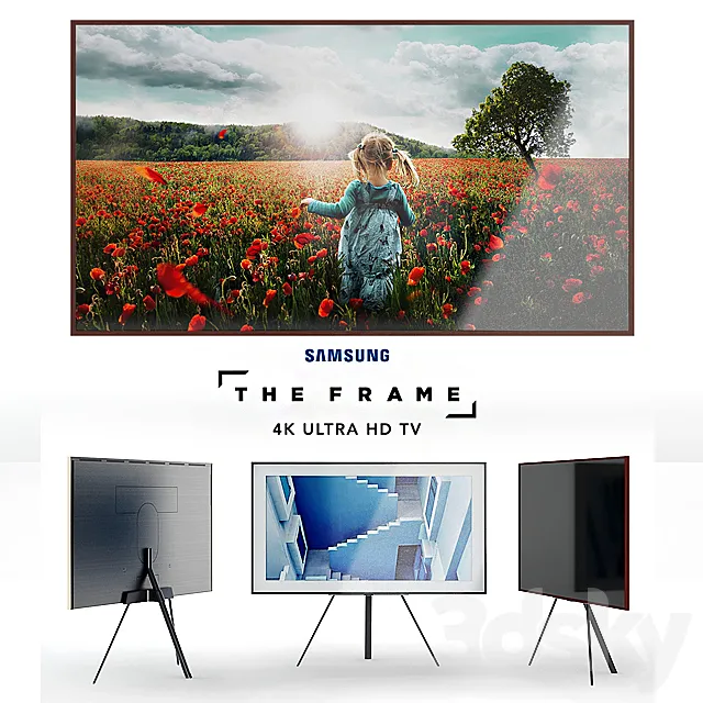Samsung Frame 4K Ultra HD TV 3DSMax File