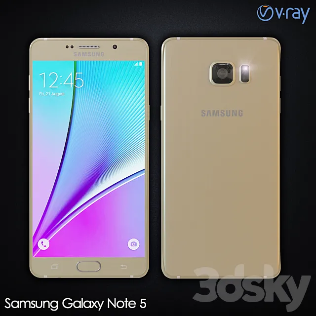 Samsung Galaxy Note 5 3ds Max