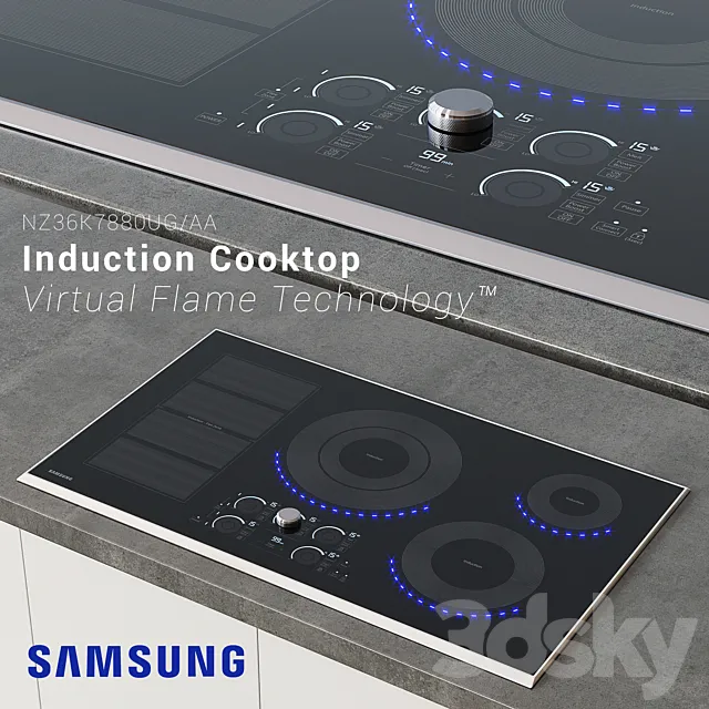 Samsung Induction Cooktop 3ds Max