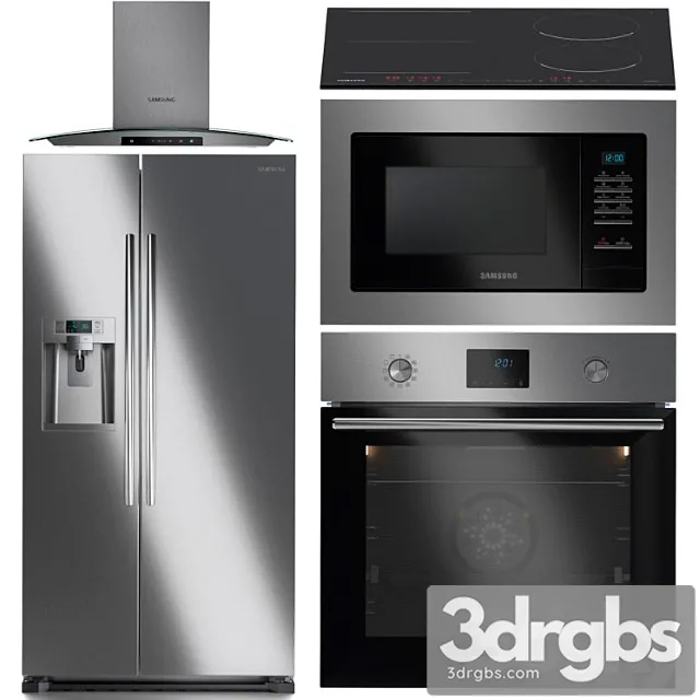 Samsung Kitchen Appliances Set 5 3dsmax Download