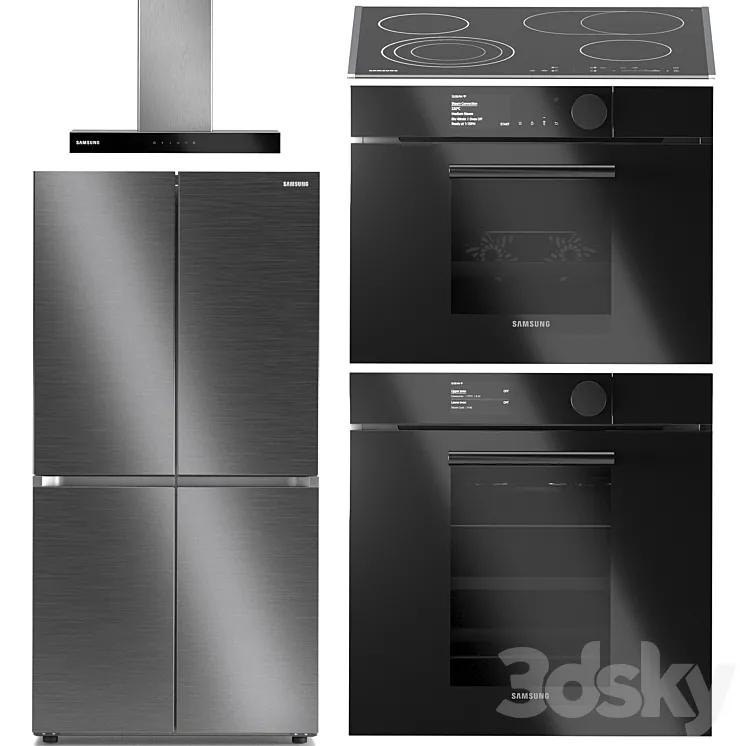 Samsung Kitchen Appliances Set 6 3DS Max