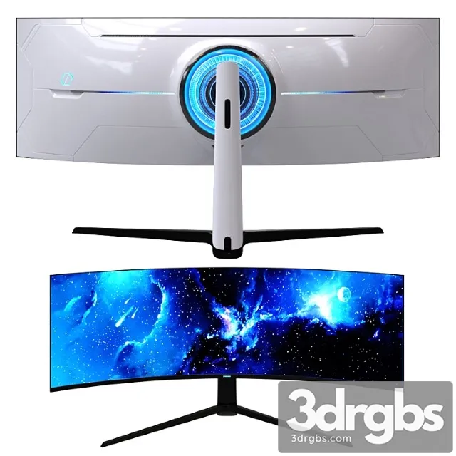 Samsung odyssey g9 curved gaming display monitor wide screen