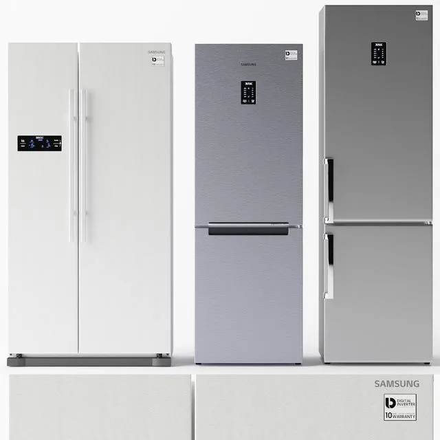 Samsung refrigerator set 3dsMax Model