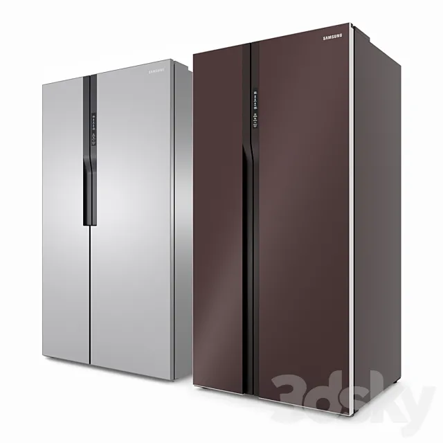 Samsung Side-by-Side Refrigerators 3DS Max Model