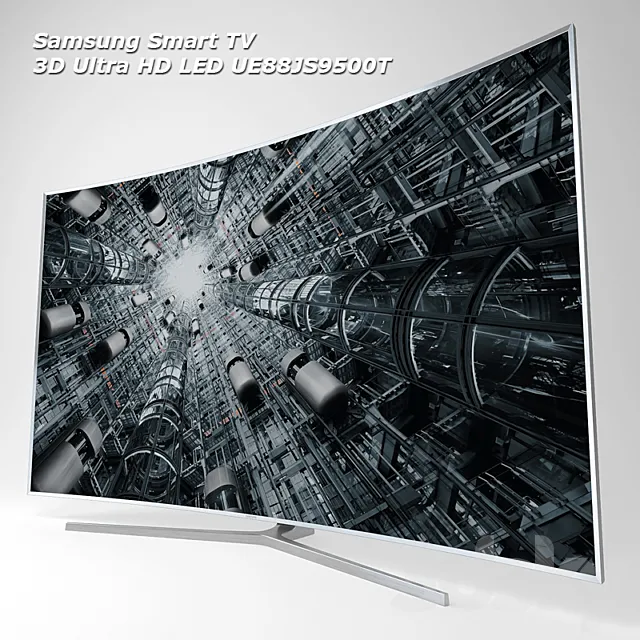 Samsung Smart TV 3D Ultra HD LED UE88JS9500T 3DS Max Model