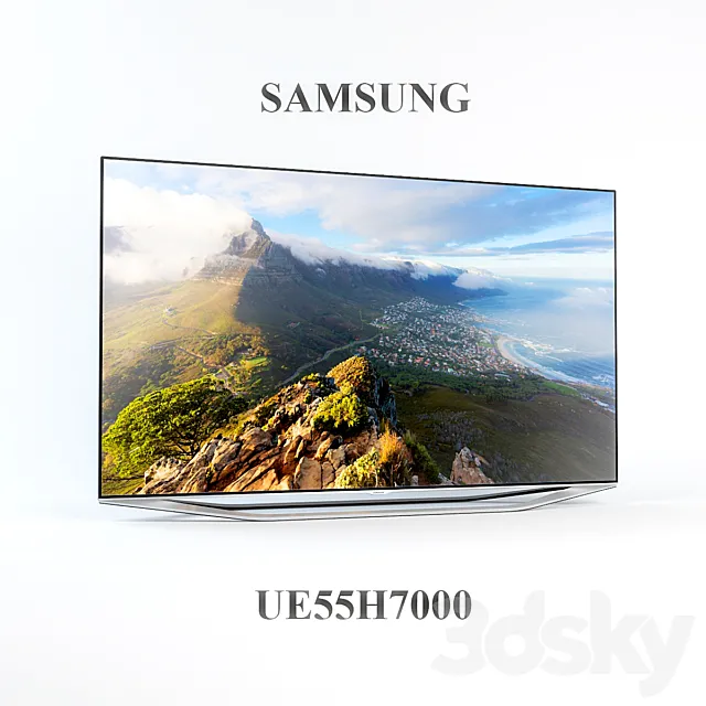 Samsung UE55H7000 3DS Max Model