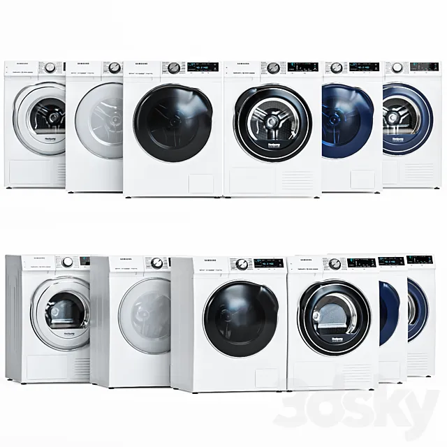 Samsung washer and dryer 3DSMax File