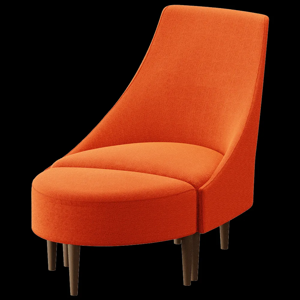 Sancal  – Armchair and footstool Silencio 3ds Max