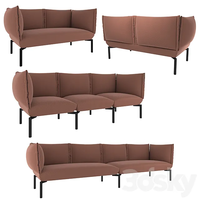 Sancal CLICK | Sofa with soft armrests 3DSMax File