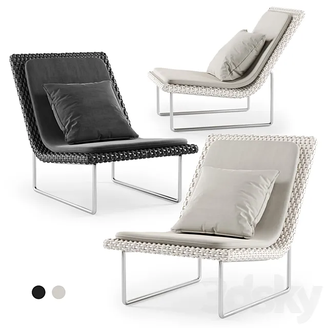 Sand Lounge Chair by Paola Lenti _ Beach Chair 3DSMax File