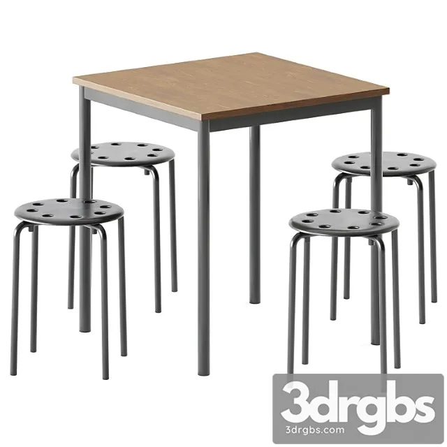 Sandberg table and marius stool by ikea