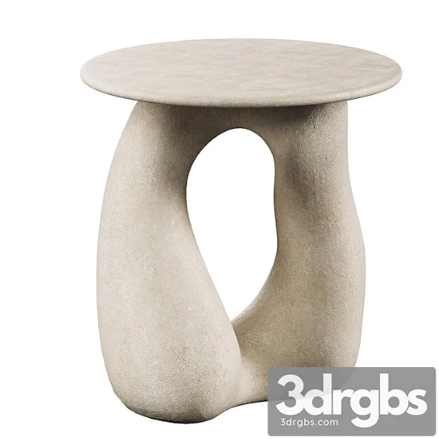 Sandstone gabrielle side table handsculped by hermine bourdin 2 3dsmax Download