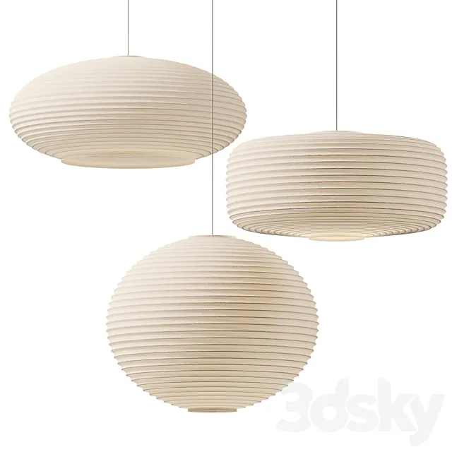 Sansho Paper Pendant Lights 3DSMax File