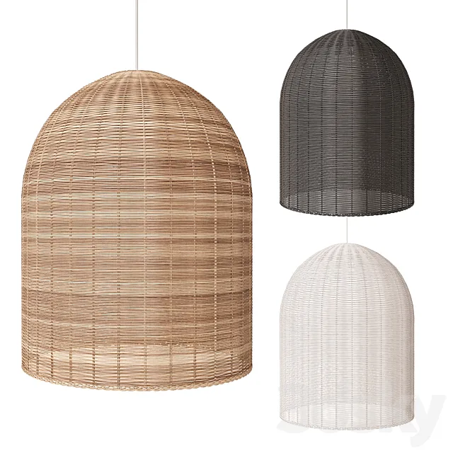 Santa barbara pendant 3DS Max Model