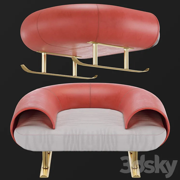 Santa Claus Chair 3DS Max