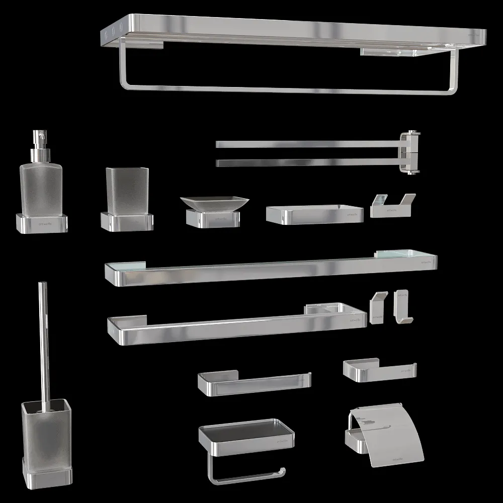 SANTECH ALLIANZ – Accessories for bathroom and toilet ARTWELLE 3ds Max