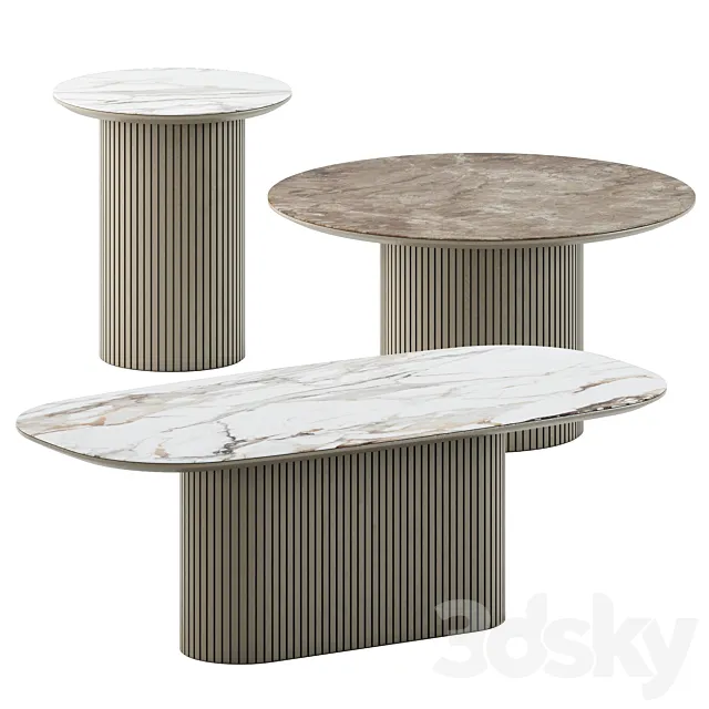 Santiago Coffee tables by Boconcept 3DS Max Model