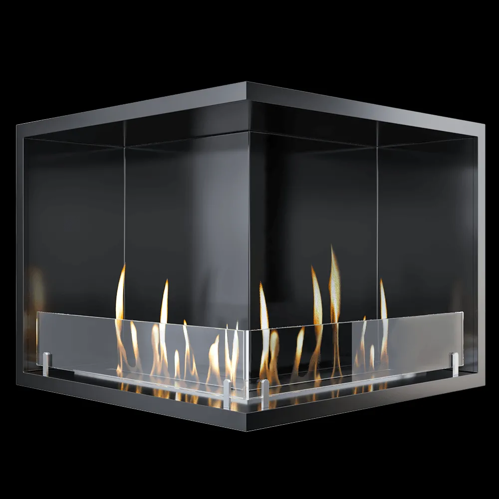 SappFire – Bio fireplace for corner wall 3ds Max