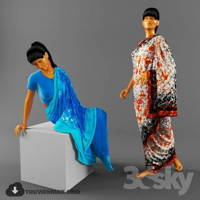 Sari for ethnic shops 3dsMax Model