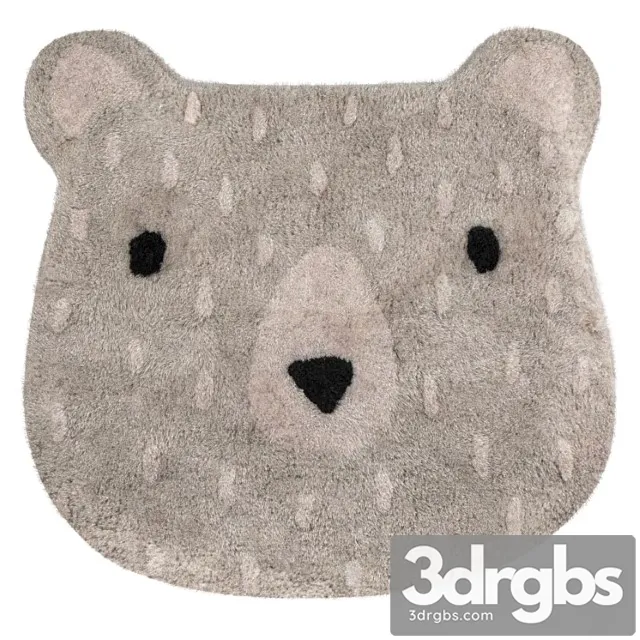 Sass & belle gray bear camp rug 3dsmax Download