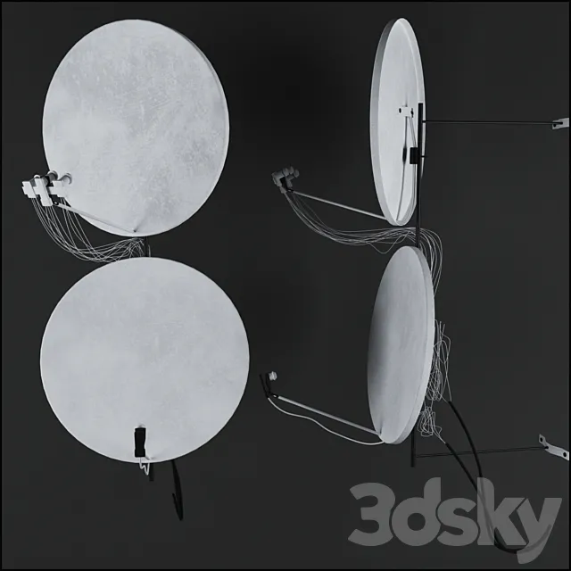 satellite Dishes 3DS Max Model