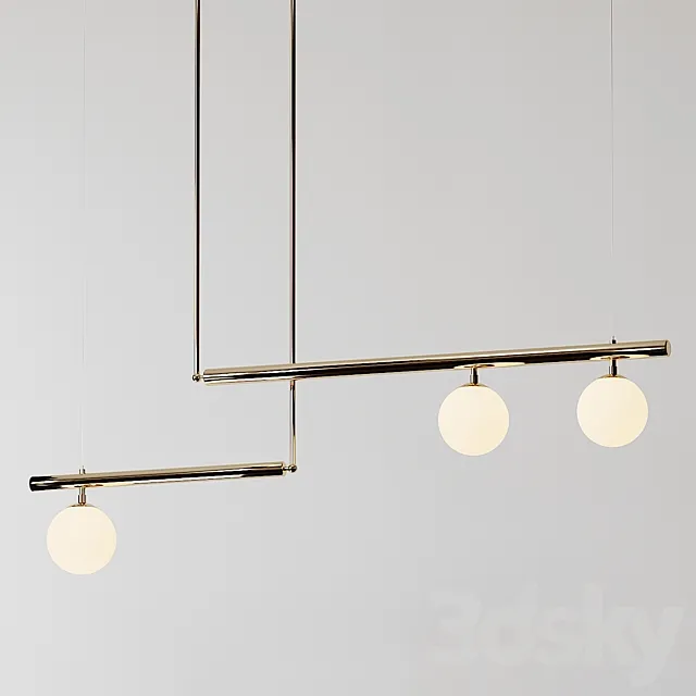 Satellite IV Sculpted Pendant by Paul Matter 3ds Max