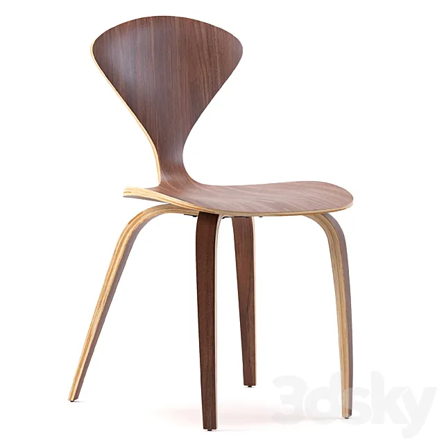 Satine dining chair 3ds Max