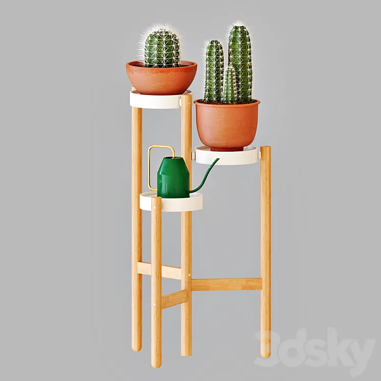 SATSUMAS Plant Stand 2 3DS Max Model