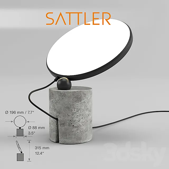 SATTLER table lamp AVVENI 3DSMax File