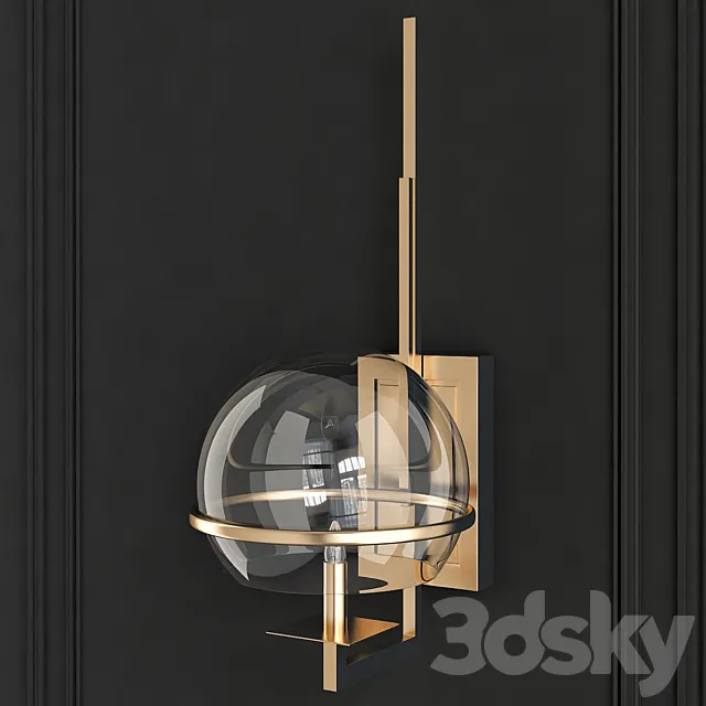 Saturn 1-Light Wall Sconce See More by Regina Andrew 3ds Max