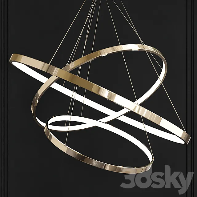 Saturn chandelier 3DSMax File
