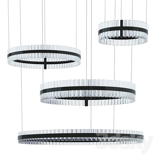 Saturno Not Baroncelli Suspension Black 470 700 1000 1200 3DS Max Model