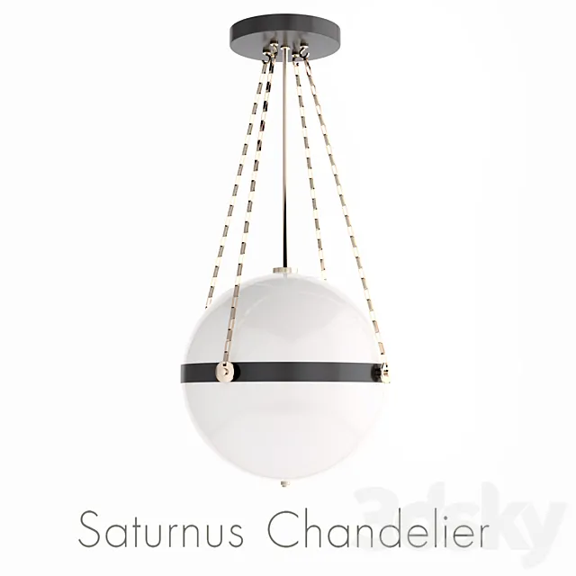 Saturnus Fixed Chandelier 3DS Max Model