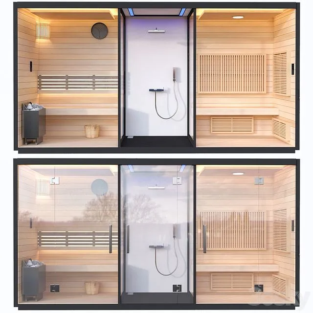 Sauna 4 3dsMax Model