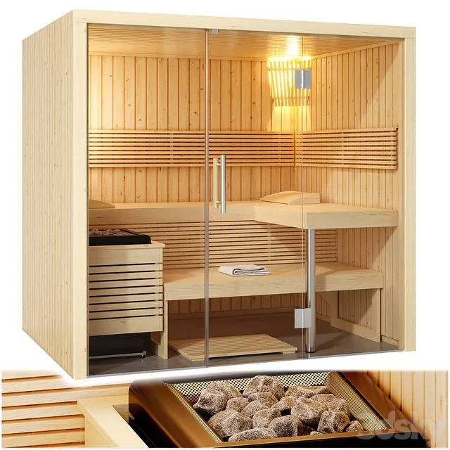 Sauna Sentiotec Panorama Small 3dsMax Model