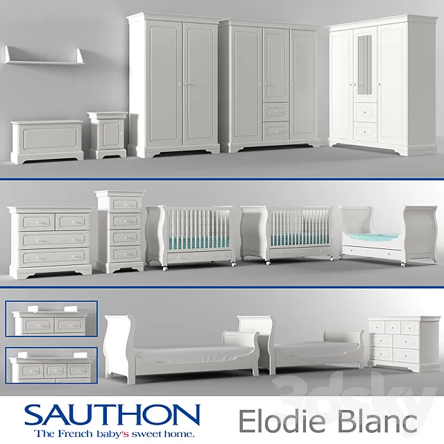 SAUTHON Elodie Blanc full collection 3ds Max