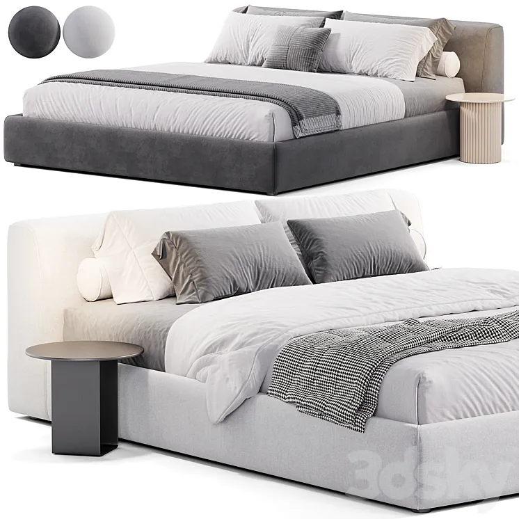 Sava bed by Como Casa 3DS Max