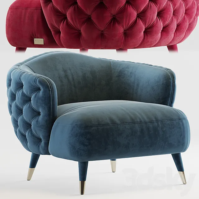Savoi Armchair by black tie 3DS Max Model