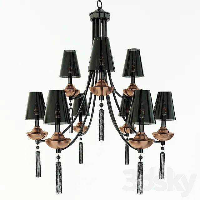 Savoy House Avington 9 Light Chandelier 3DSMax File