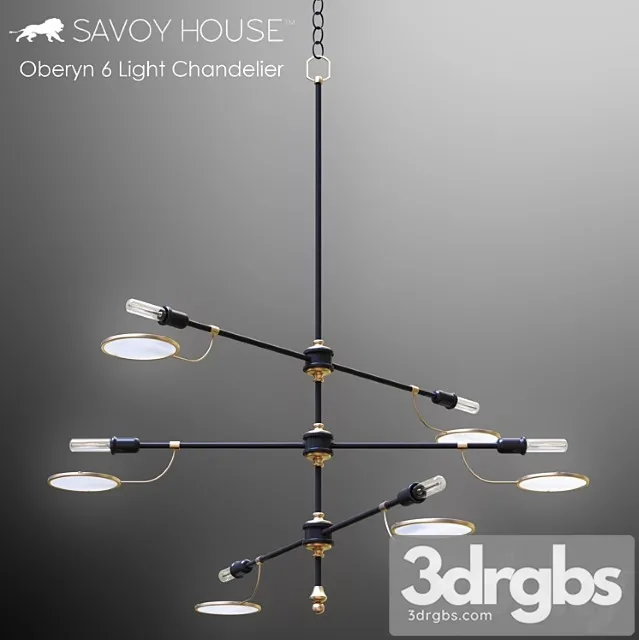 Savoy House Oberyn 6 Light Chandelier 3dsmax Download