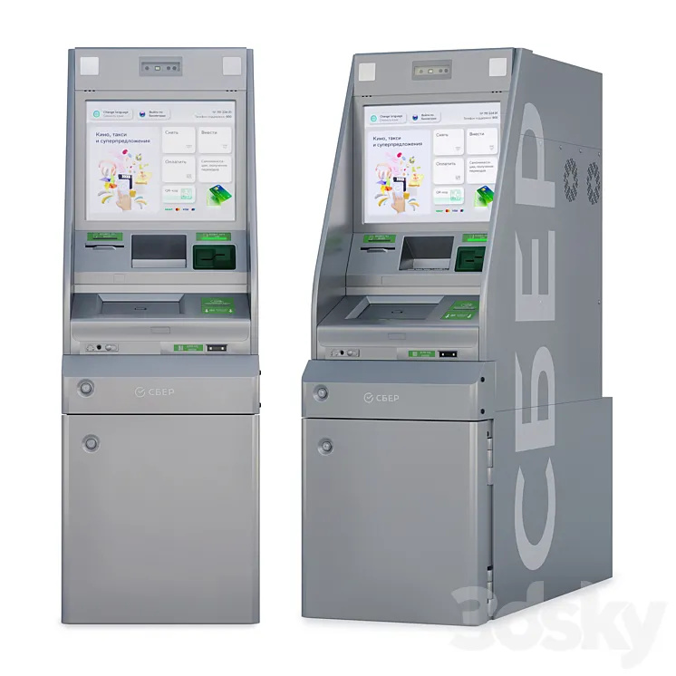 Sber ATM 3DS Max