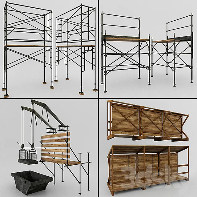 Scaffolding and structures 3ds Max