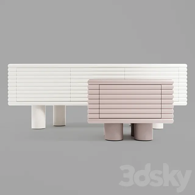Scala Sideboard & Scala Chest of Drawers 3DSMax File