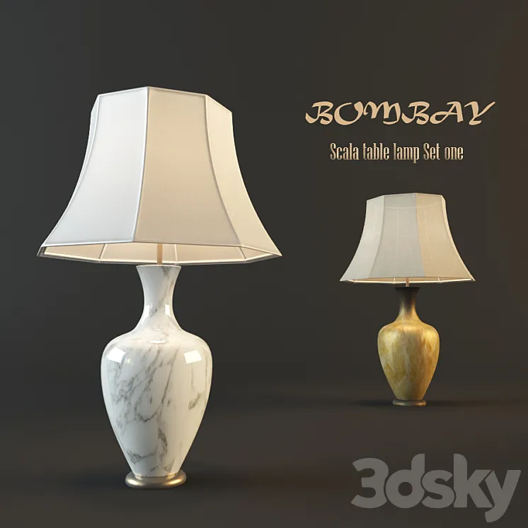 Scala Table Lamp Set One 3DS Max